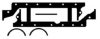 PERKINS U5LB0501 Gasket Set, wet sump